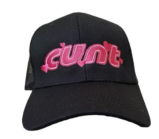 BLACK CUNT TRUCKER HAT